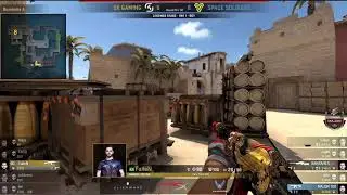 Fallen sick 1v2 clutch - SK Gaming vs Space Soldiers - Eleague Major 2018