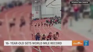 16-year-old sets world mile record