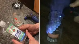 &ldquo;hand sanitizer&rdquo; is VERY FLAMMABLE