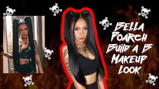 Bella Poarch Build A B Makeup Look, Tattoo and Hair 🖤