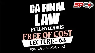 CA FINAL LAW | LECTURE 63 | FOR NOV 22/MAY 23 | SEBI 5
