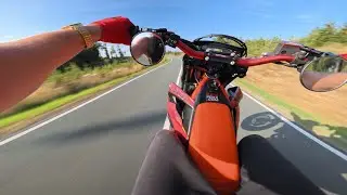 Most Dangerous & Reckless Supermoto Ride Ever - Smcr 690 POV