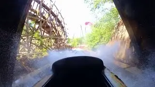 Wildwasserbahn (Log Flume) - Onride (POV) - 4K - Freizeitpark Plohn 2023