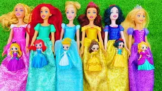 Disney Princess Doll Makeover ~ DIY Miniature Ideas for Barbie - Wig, Dress, Faceup, andMore! DIY