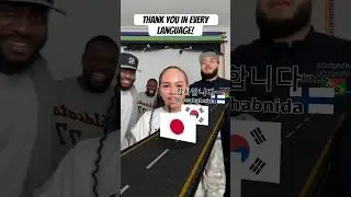 Thank You In Every Language Challenge #funny #comedyshorts