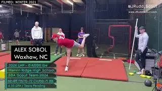 Alex Sobol (2024 LHP) *WINTER TRAINING* Waxhaw, NC / Showcase Baseball Academy / Marvin Ridge