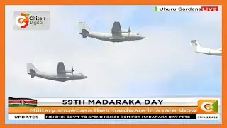 Spectacular military air show by the Kenya Airforce during the MadarakaDay celebrations