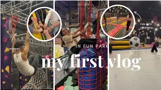 My First Vlog With Cousin 🤍 | Trampoline Fun at Woop Game Zone 🎮✨
