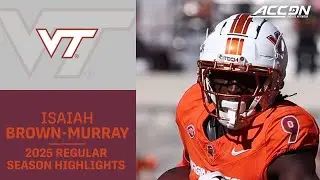 Isaiah Brown-Murray&nbsp;2025 Regular Season Highlights |&nbsp;Virginia Tech Cornerback