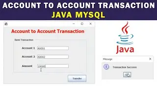 Java Bank Management system project Account Transactions with  MySQL