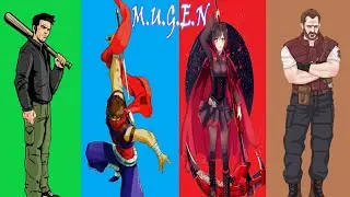 MUGEN Tag Team Arcade Request - Claude Speed, Strider Hiryu, Ruby Rose & Barry Burton(RE)
