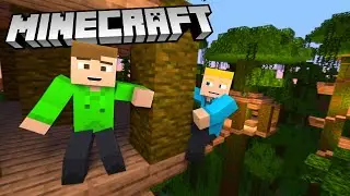 DUNO OCH OLOF BYGGER EN DJUNGELSTAD I MINECRAFT REALMVÄRLDEN
