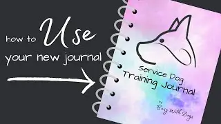 How to Use Busy With Dogs' Service Dog Training Journal
