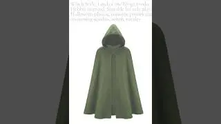 Takerlama Renaissance Hooded Cape Witch Cloak Medieval Hobbit Olive Costume $29