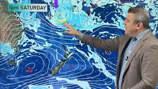 NZ: Monitoring potential tropical storm + southerly change arrives Sunday