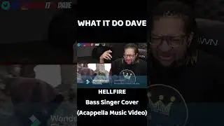 🎤@whatitdodave Reacts to Tomi P&rsquo;s F0 in Hellfire &ndash; Bass Singer Cover #reaction #lownotes #acapella