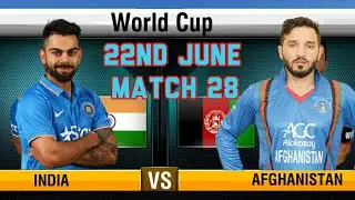 Afghanistan vs India 22nd June 28th World cup match World championship WCC2 Expert Mode Highlights