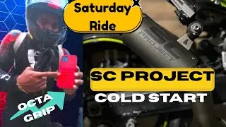 Kawasaki Z900 with SC Project Cold Start on Saturday Ride