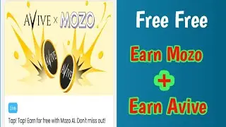 Big airdrop on Avive app | Mozo free airdrop |Earn free telegram airdrop