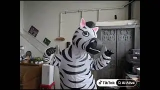 ZISUEX zebra inflatable costume zebra halloween costume zebra blow up costume zebra costume 