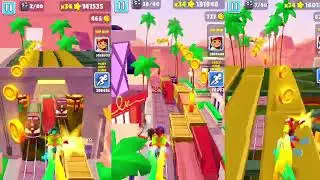 Subway Surfers Triple Screen Precision Run 🔥 | 3 Screen Extreme Gameplay
