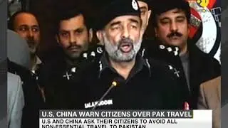 US, China warns citizens over Pakistan travel