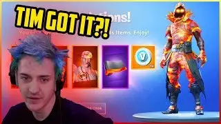 Ninja Reacts to Dakotaz and TimTheTatMan Getting Lava Skin BEFORE HIM