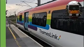 Pride livery Class 700 departs Finsbury Park