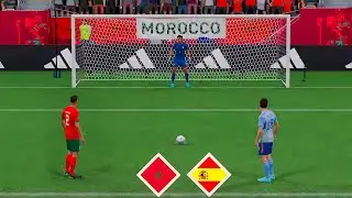 Best Keeper In Morocco - Morocco Vs Spain Penalty Shootout 4K Gameplay
