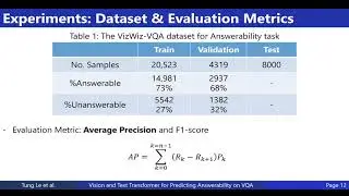 VISION AND TEXT TRANSFORMER FOR PREDICTING ANSWERABILITY \\ON VISUAL QUESTION ANSWERING (ICIP 2021)