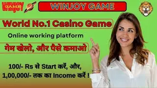 WINJOY GAME , World no.1 Casino Plan 2024, Online Earning Platform More Detail`s - 7828772251