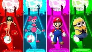 Dame Tu Cosita alien 🆚 Mommy long leng vs Mario bros 🇭🇲 🆚 Minion 🇫🇷 /Tiles Hop best game 