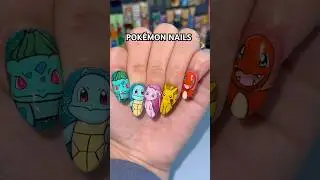 HOW CUTE ARE THESE POK&Eacute;MON NAILS?! 🤩 // which is your fave? :)