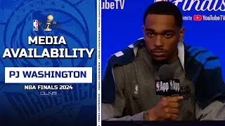 PJ Washington Talks About Stopping Celtics Offense | NBA Finals Practice