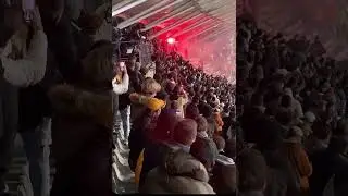 Paris FC and Lyon FC fans clashed in Stade Charlety