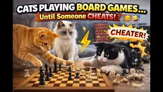 Cats Playing Board Games&hellip; Until Someone Cheats 🤣🐱