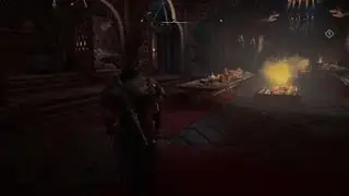 Eivor speaks to King Harald about Styrbjorn
