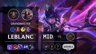 LeBlanc Mid vs Graves - EUW Grandmaster Patch 11.16
