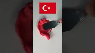 What color do mixed flags make?#turkey #mixingcolor #satisfying #shortsart #asmr #turkish #flag