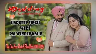 Live Wedding Ceremony Of Hardeep Singh Weds Palwinder Kaur By The Cine Zone Photography