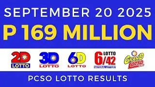 Lotto Result Today 9pm PCSO September 20 2025
