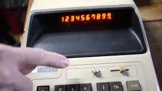 Sharp Compet CS-2106 Calculator Doing Square Roots