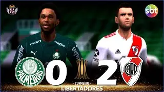 PALMEIRAS 0 x 2 RIVER PLATE | SEMIFINAL DA LIBERTADORES 2020 RECRIADA NO PES 2021 PSP