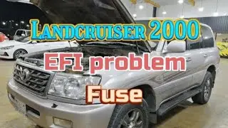Crank but no Start: EFI fuse problem toyota landcruiser 2000 #mechanic #autotechnician