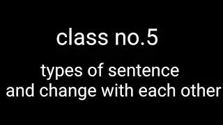 types of sentence and their changes | sir Ali | ( urdu/ hindi)
