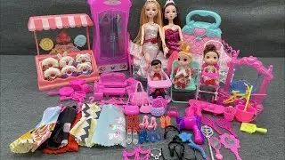 A grand feast of Barbie dolls toys, unlocking diverse dreamy scenes