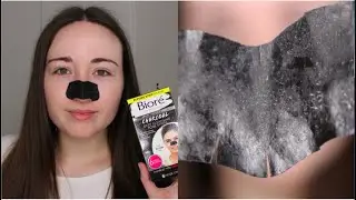 Trying out the Biore Charcoal Deep Cleansing Pore Strips | 2021