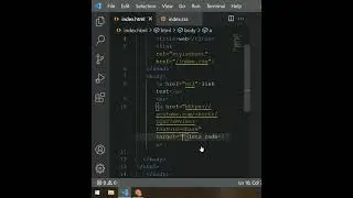 a tag in HTML| target attribute | visual studio code 