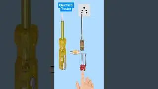 👨&zwj;🔧 Electrical Tester Pen Explained 🔍 | Inside Circuit + Working Demo ⚡💡 #shorts #viral