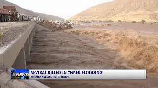 Several killed in Yemen flooding, Much of Yemen in ruins